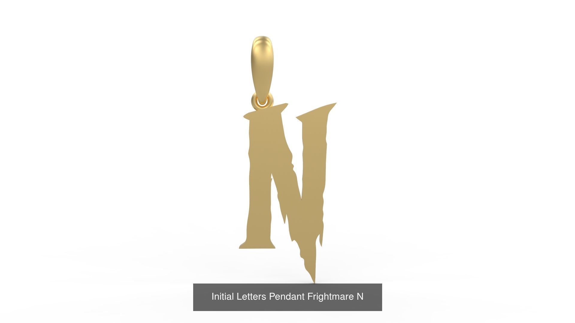 Initial Letters Pendant Alphabets Frightmare 3D Model Collection_16