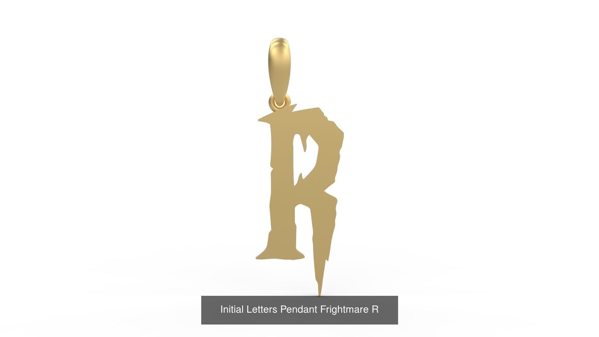 Initial Letters Pendant Alphabets Frightmare 3D Model Collection_20