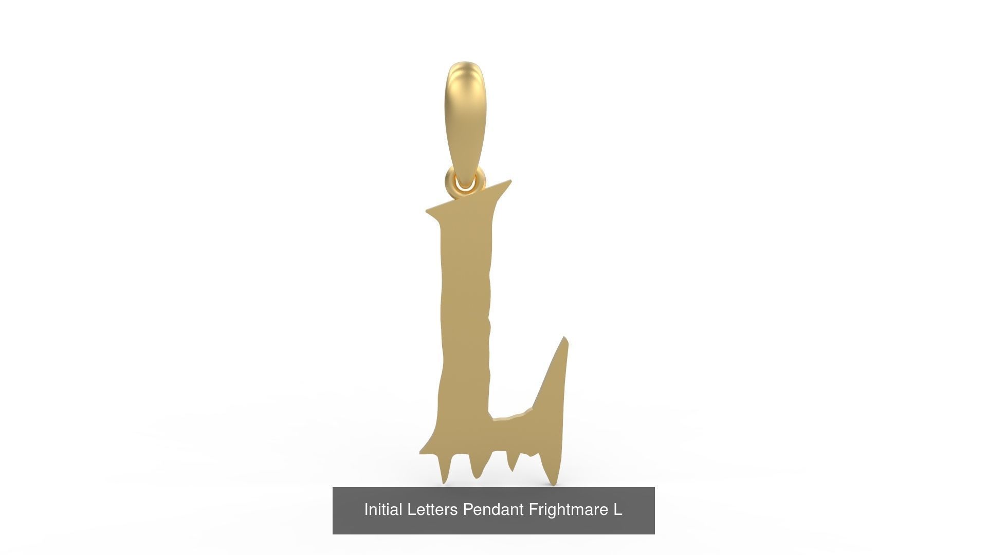 Initial Letters Pendant Alphabets Frightmare 3D Model Collection_14
