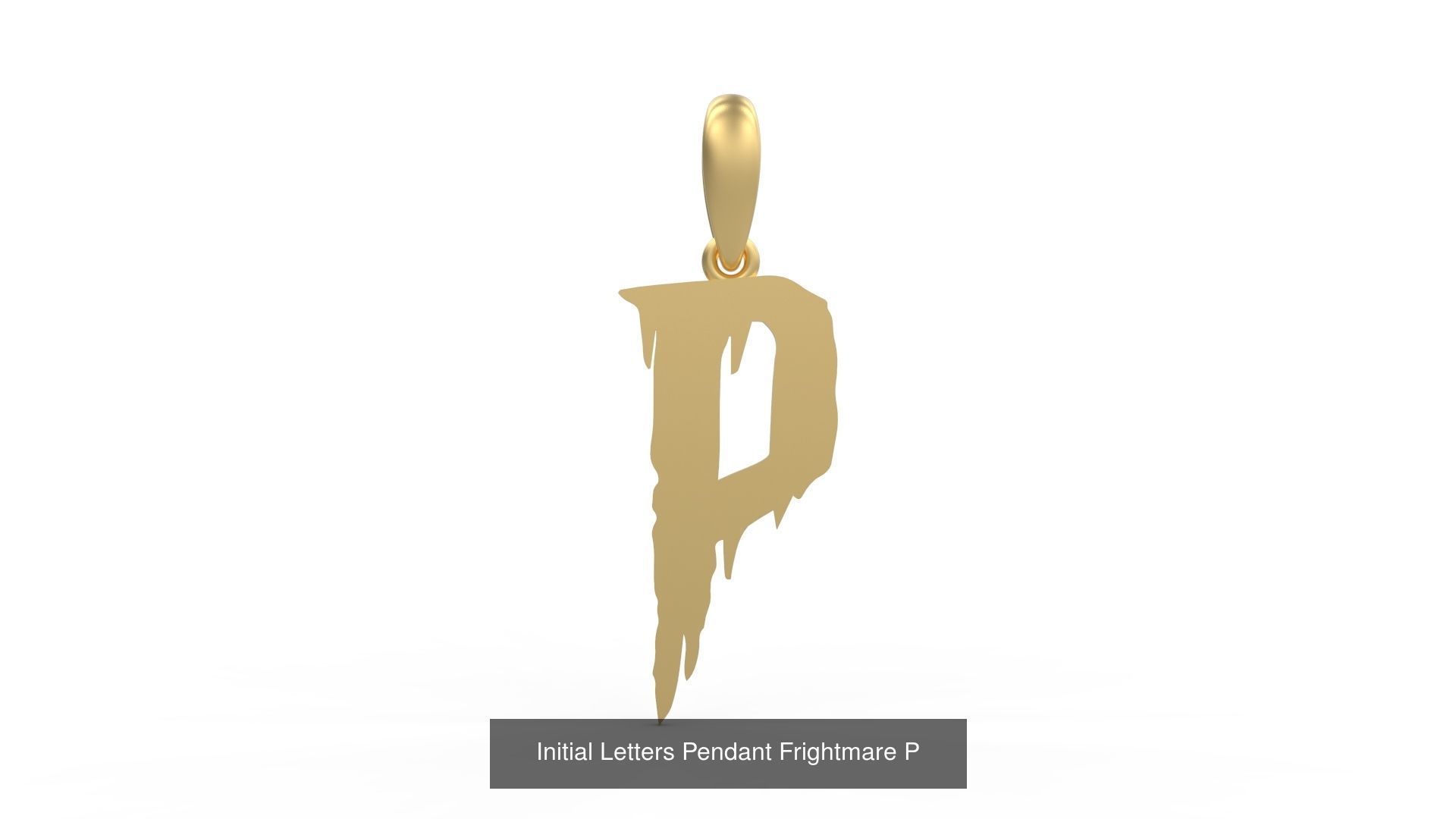 Initial Letters Pendant Alphabets Frightmare 3D Model Collection_18