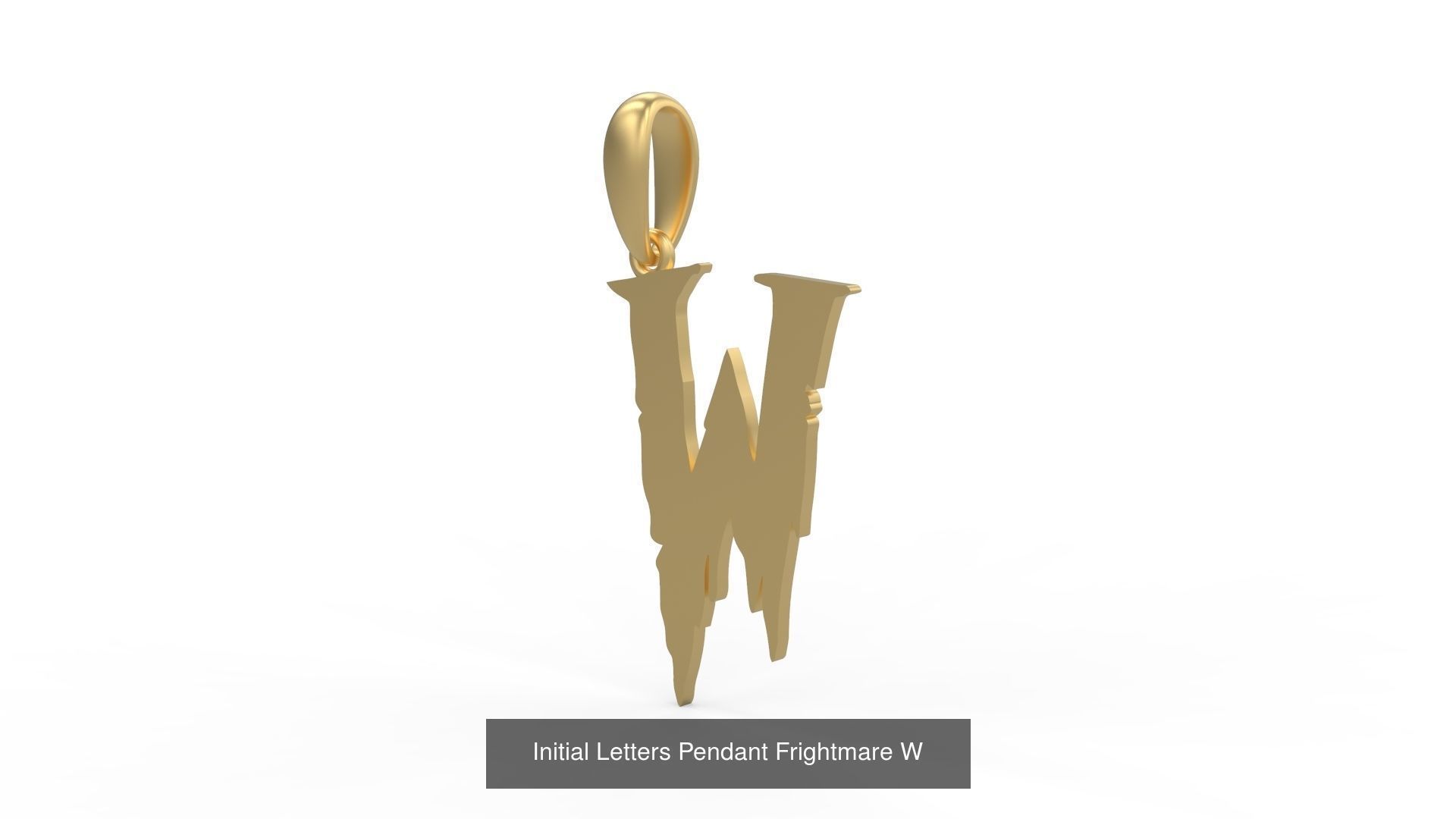 Initial Letters Pendant Alphabets Frightmare 3D Model Collection_25