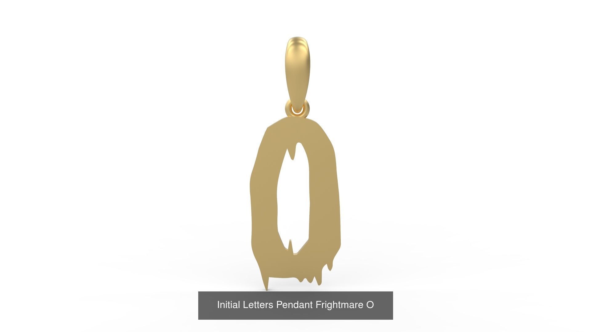 Initial Letters Pendant Alphabets Frightmare 3D Model Collection_17