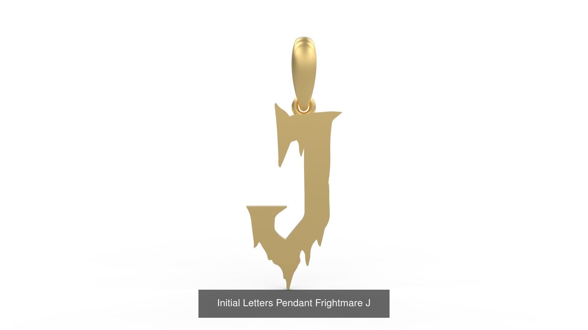 Initial Letters Pendant Alphabets Frightmare 3D Model Collection_12