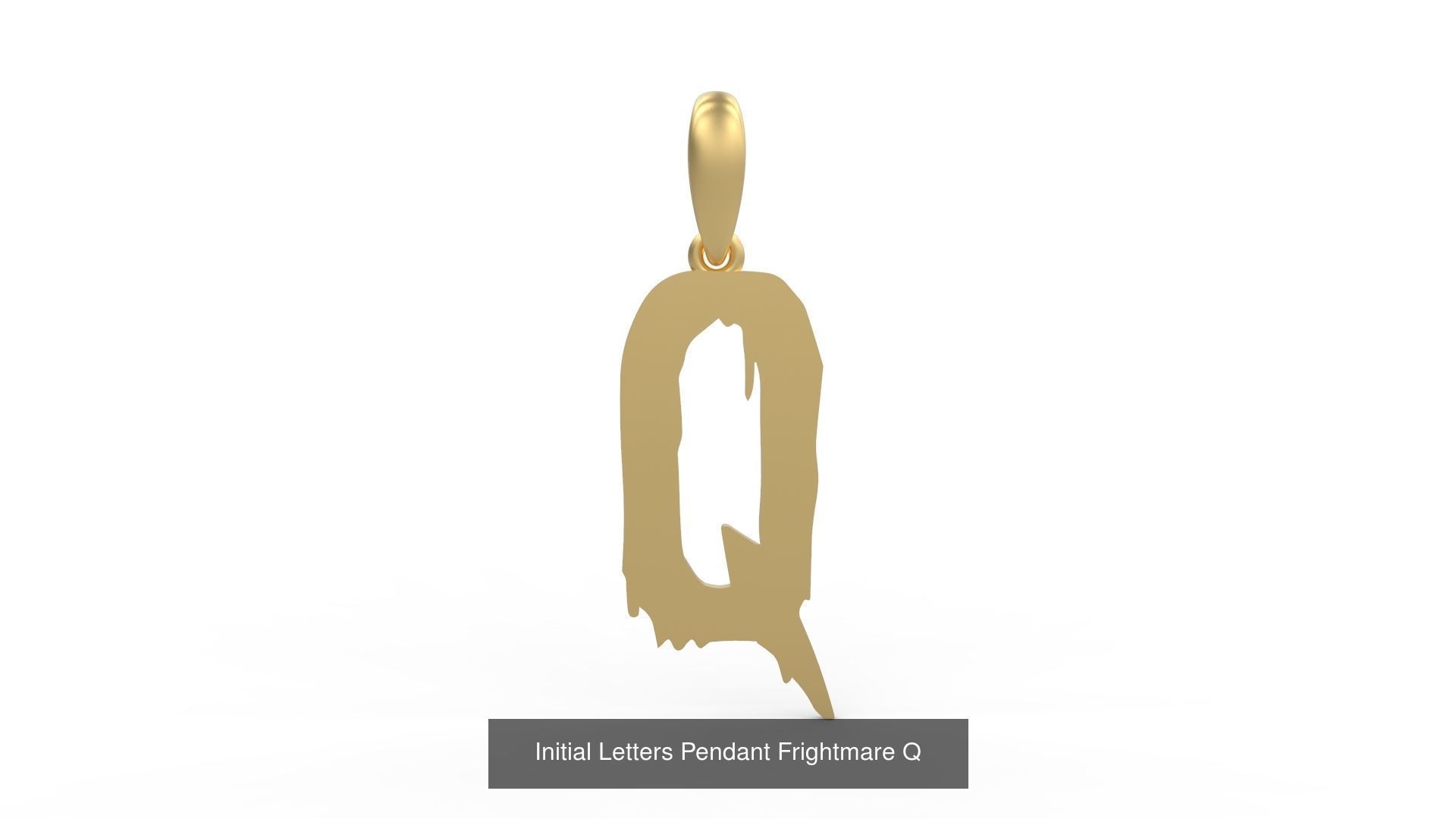 Initial Letters Pendant Alphabets Frightmare 3D Model Collection_19