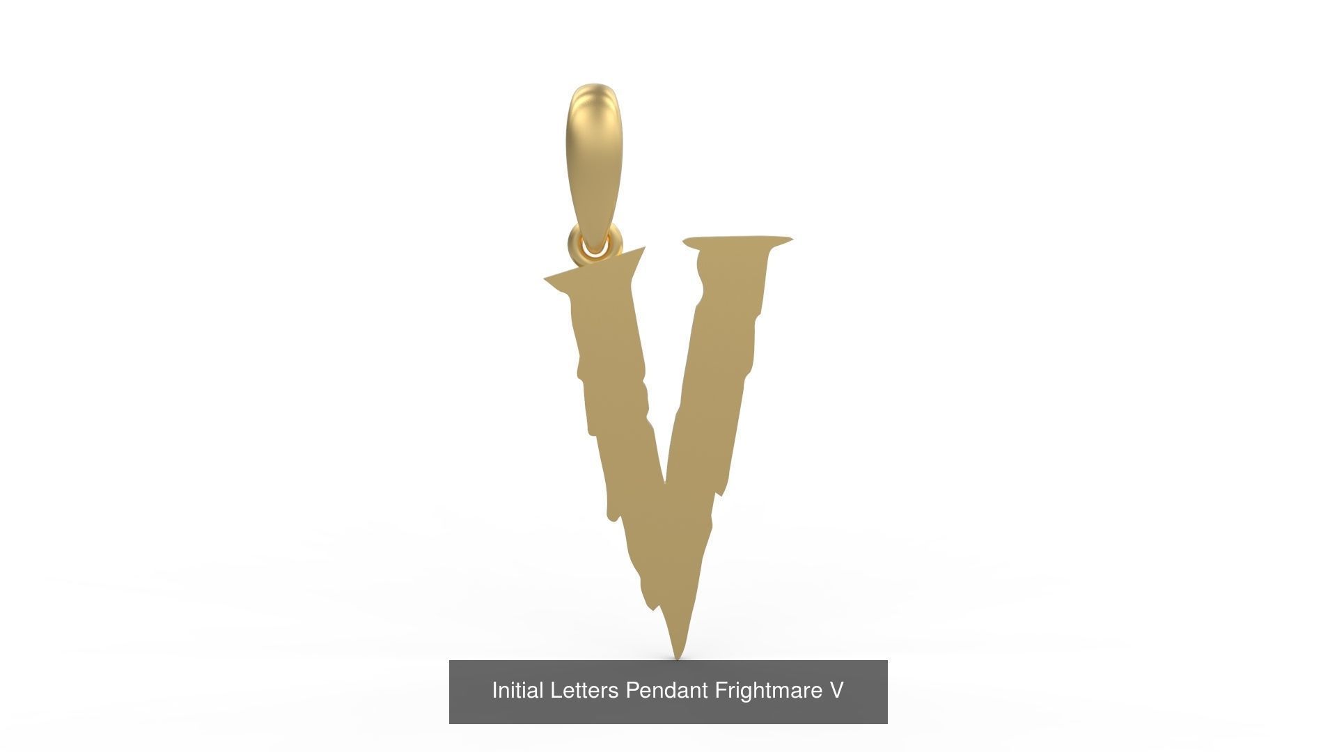 Initial Letters Pendant Alphabets Frightmare 3D Model Collection_24