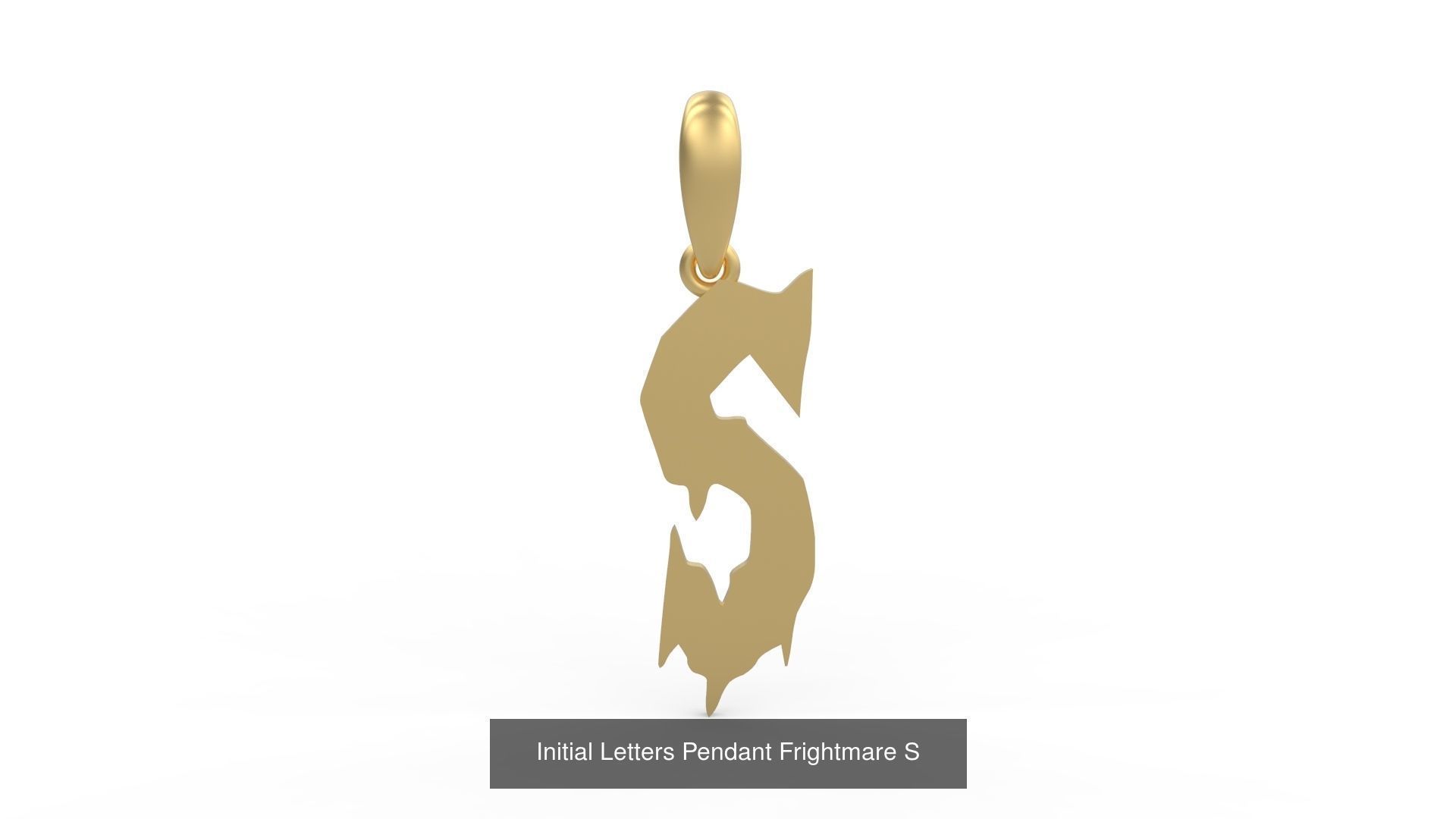 Initial Letters Pendant Alphabets Frightmare 3D Model Collection_21