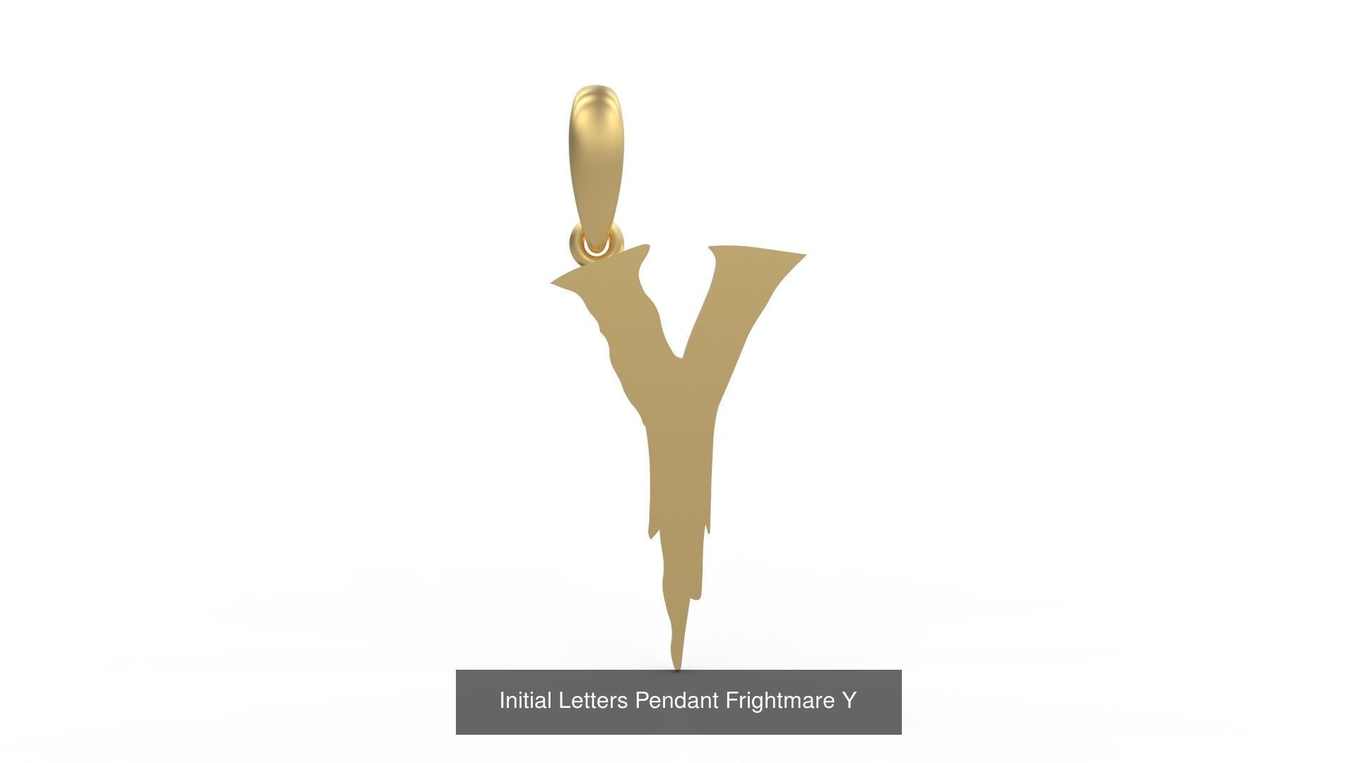Initial Letters Pendant Alphabets Frightmare 3D Model Collection_27