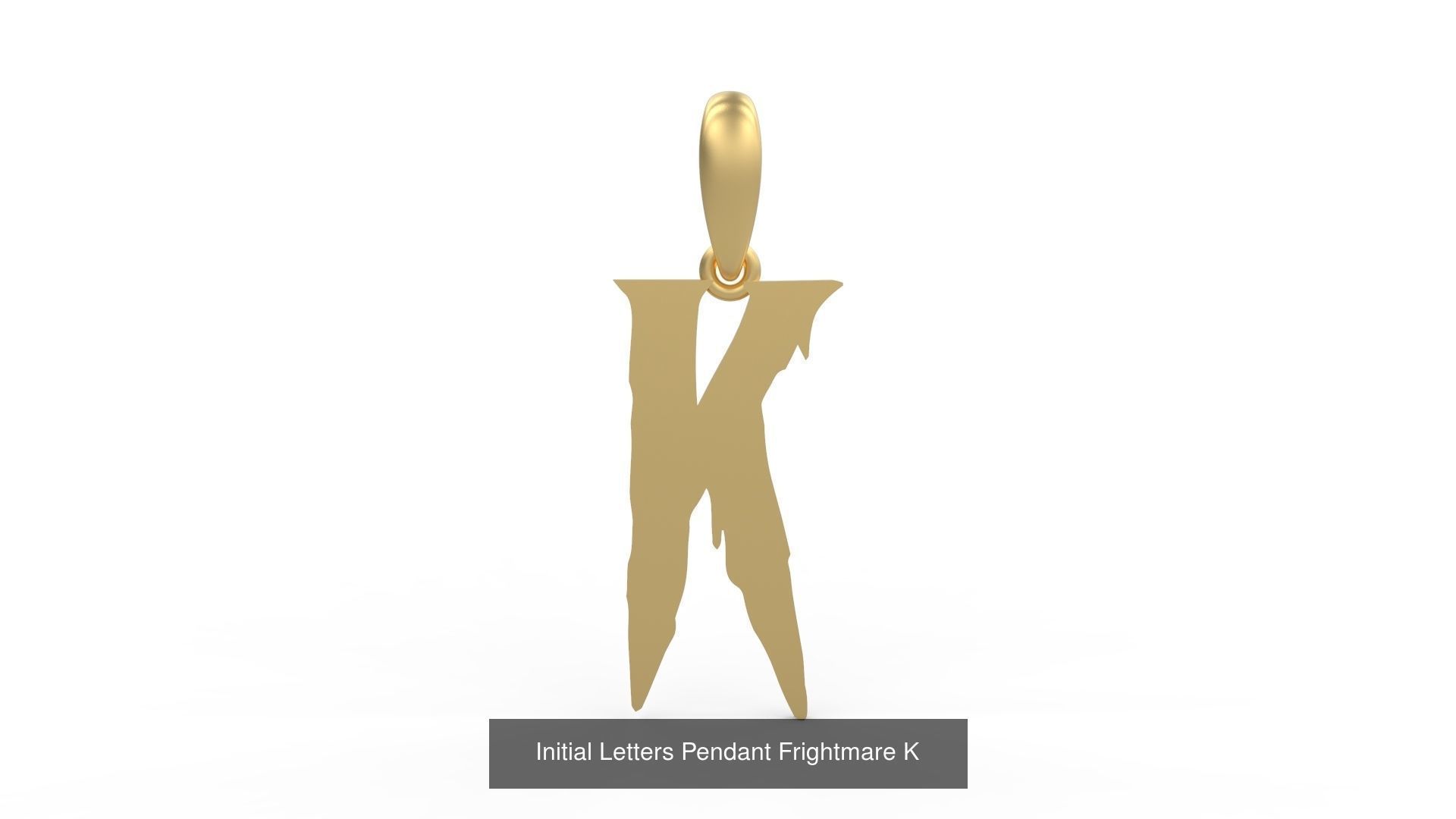 Initial Letters Pendant Alphabets Frightmare 3D Model Collection_13
