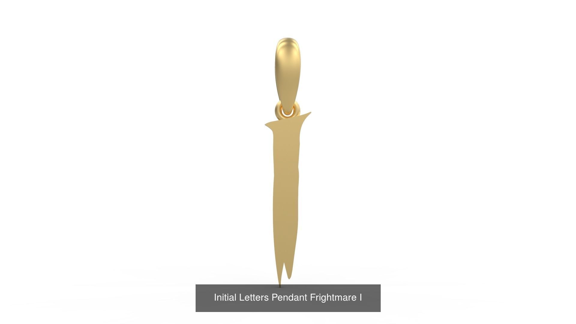 Initial Letters Pendant Alphabets Frightmare 3D Model Collection_11