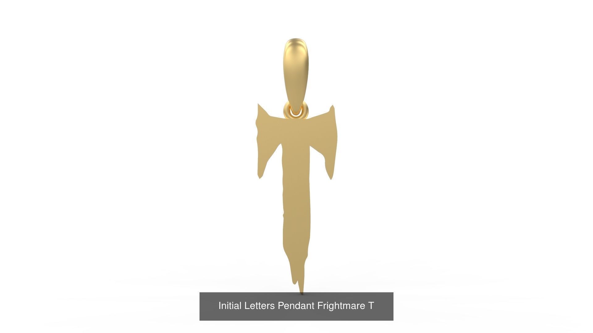 Initial Letters Pendant Alphabets Frightmare 3D Model Collection_22