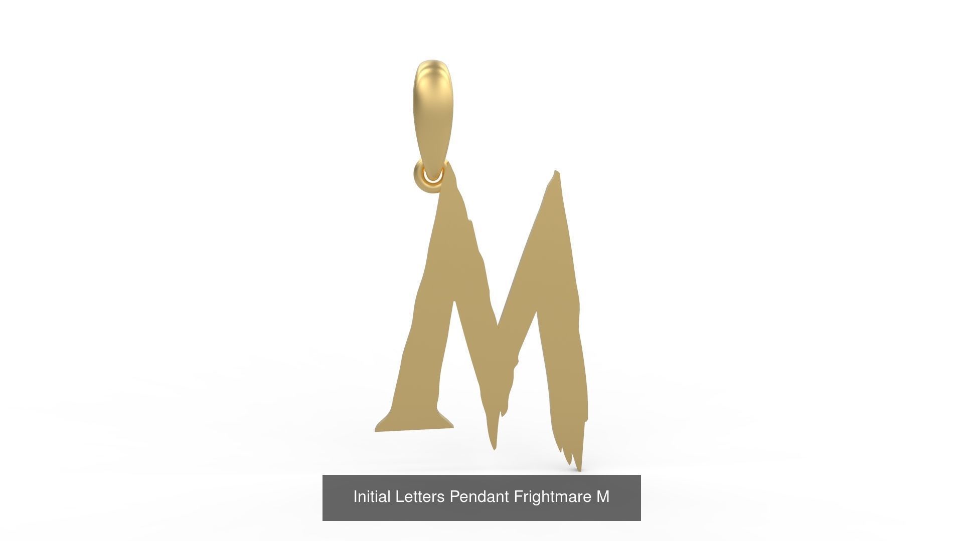Initial Letters Pendant Alphabets Frightmare 3D Model Collection_15