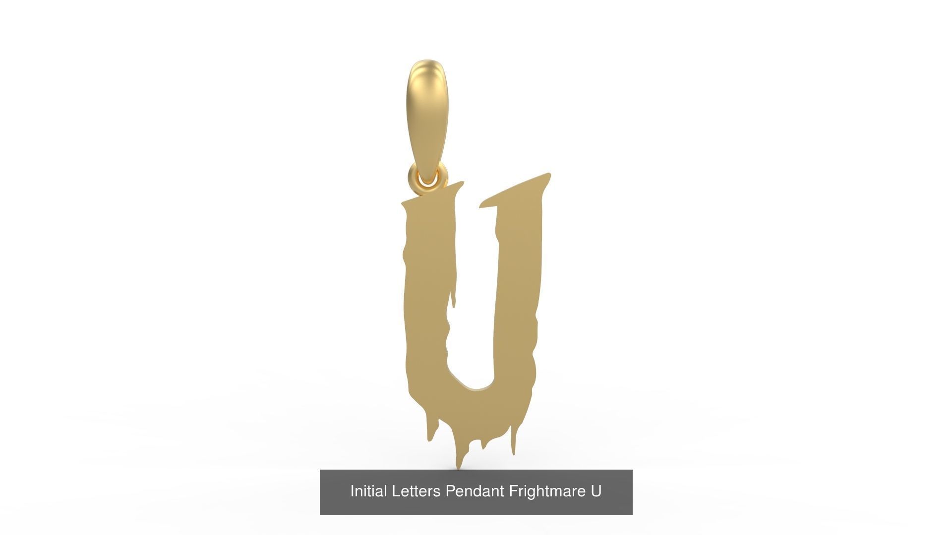Initial Letters Pendant Alphabets Frightmare 3D Model Collection_23