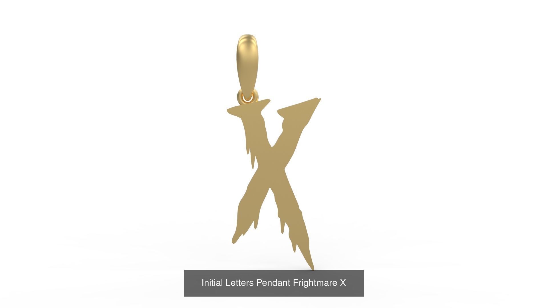 Initial Letters Pendant Alphabets Frightmare 3D Model Collection_26