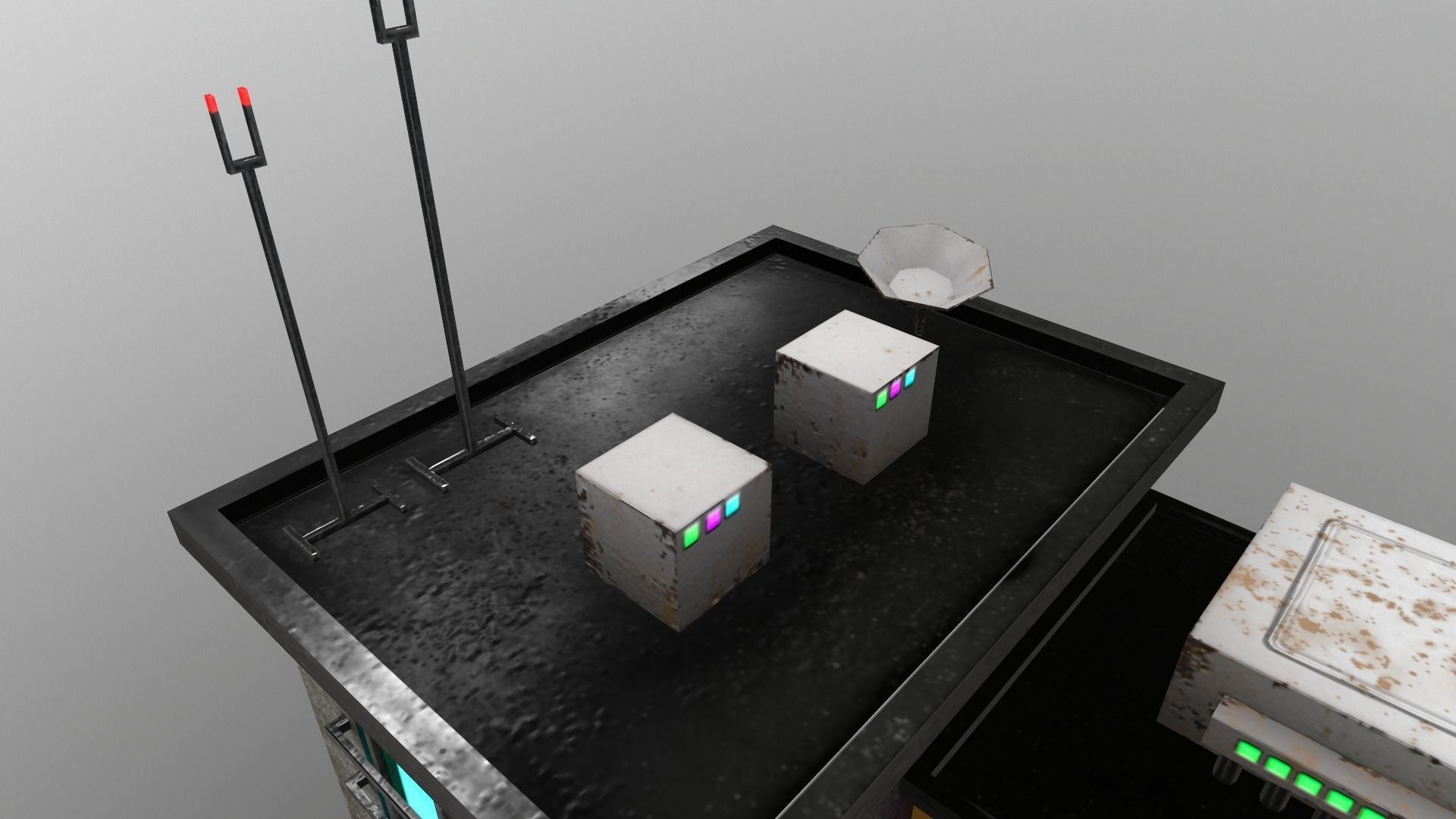 Cyberpunk City - Building 10 Low-poly 3D model_12