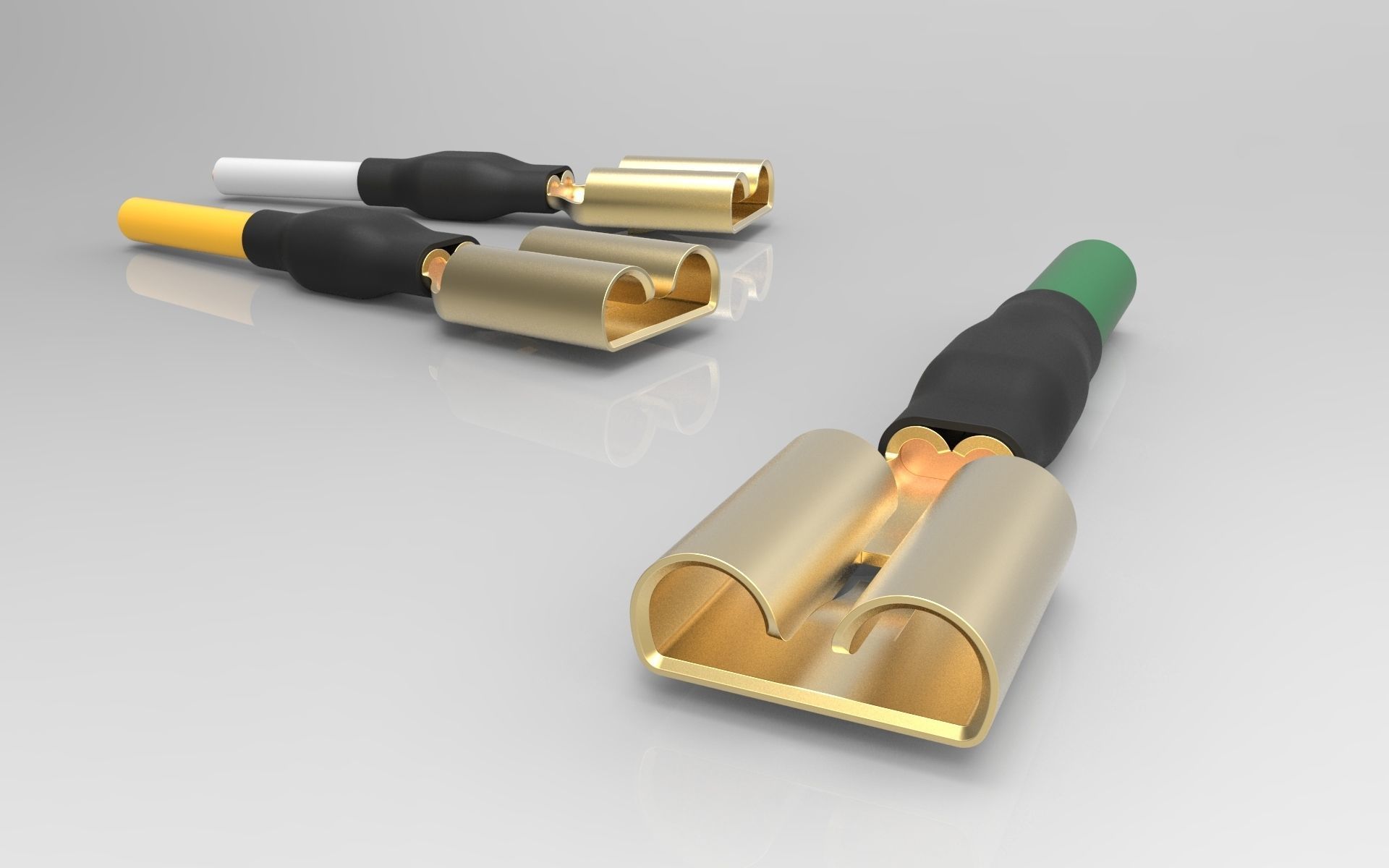 Relay JD1912 12V 40A with connector 3D print model_8