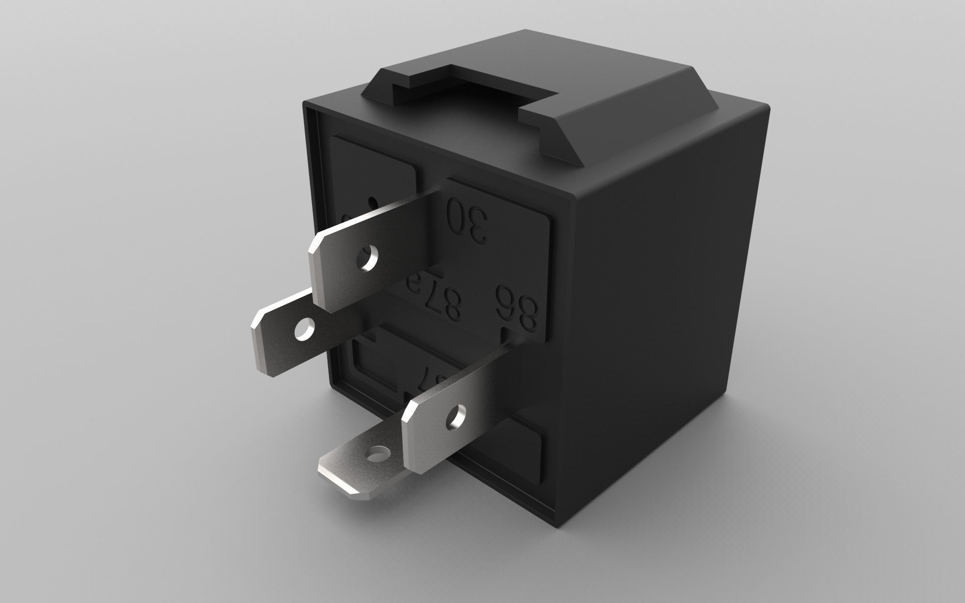 Relay JD1912 12V 40A with connector 3D print model_18