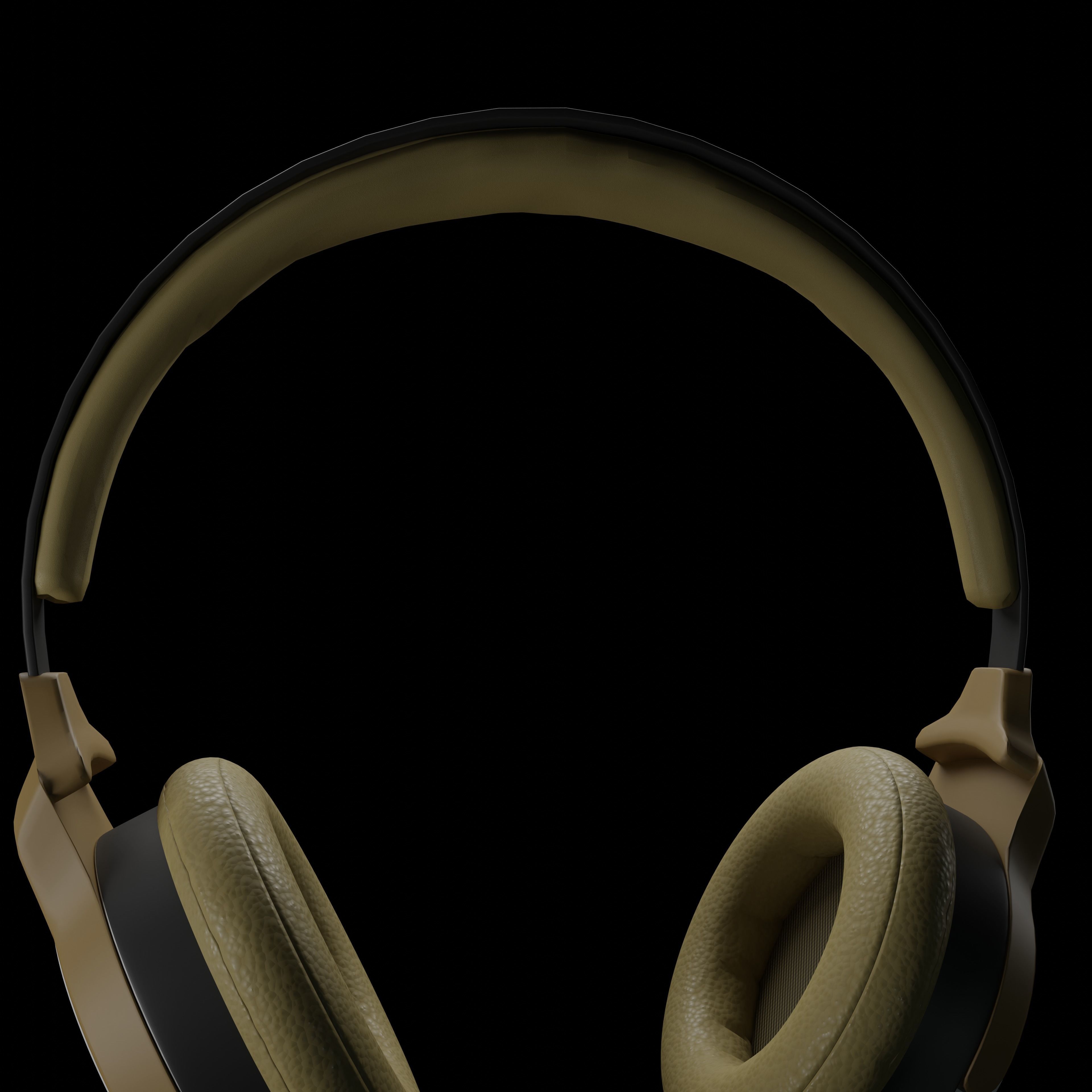 Audio headset 3D model_7