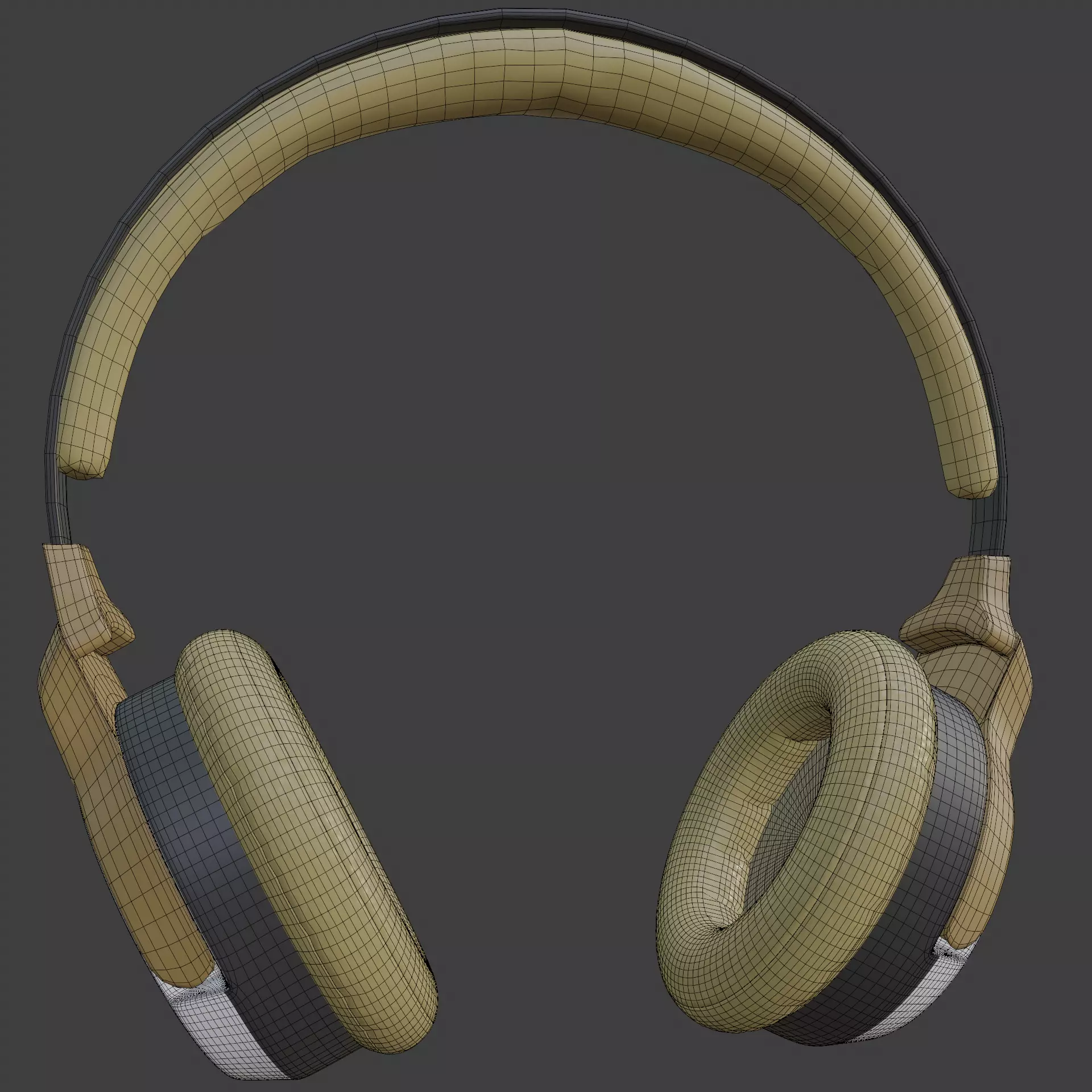 Audio headset 3D model_0