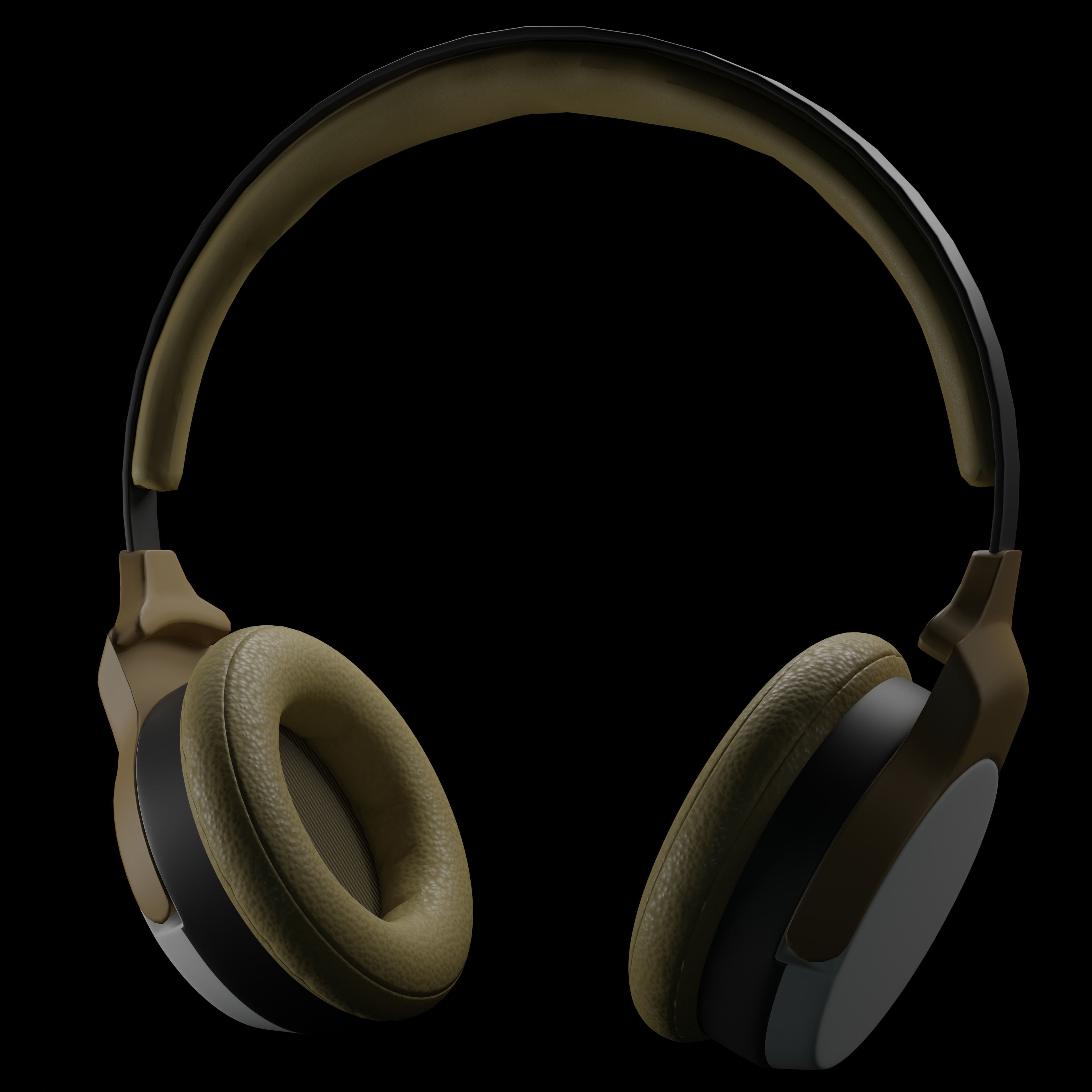 Audio headset 3D model_4