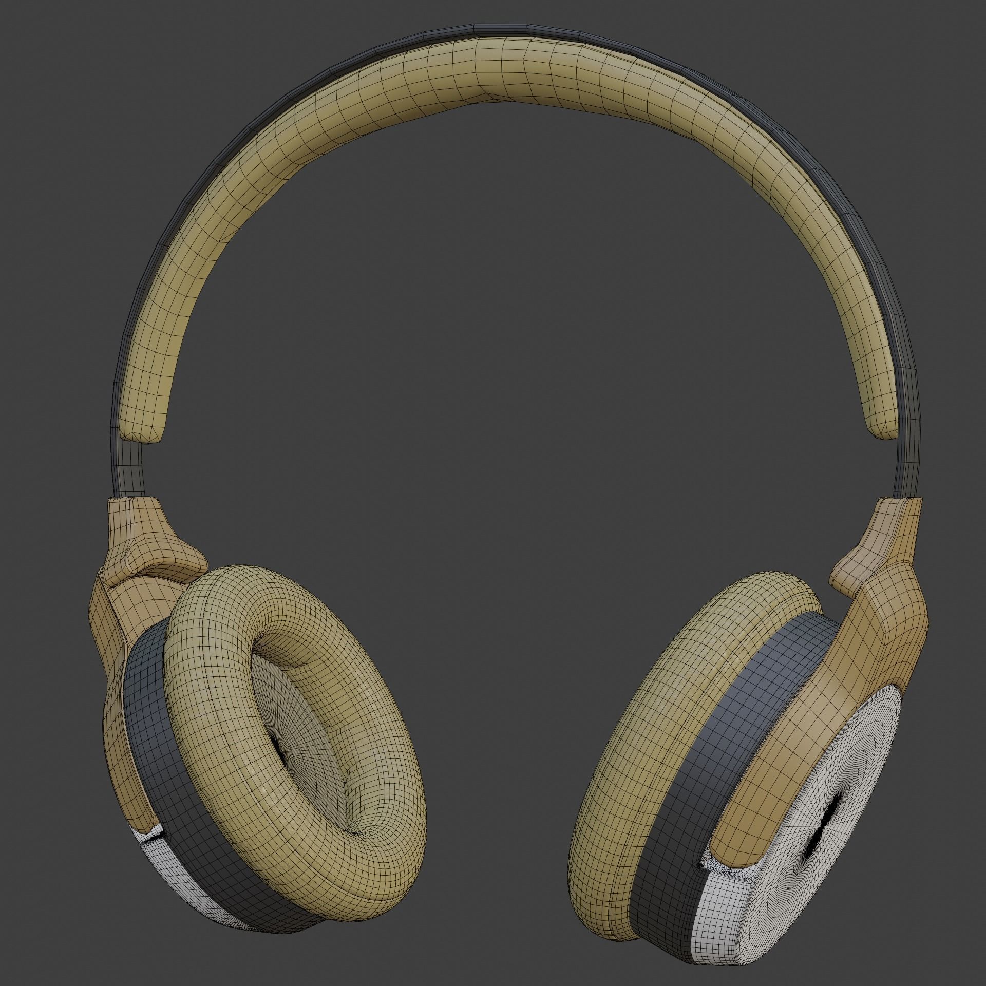 Audio headset 3D model_2