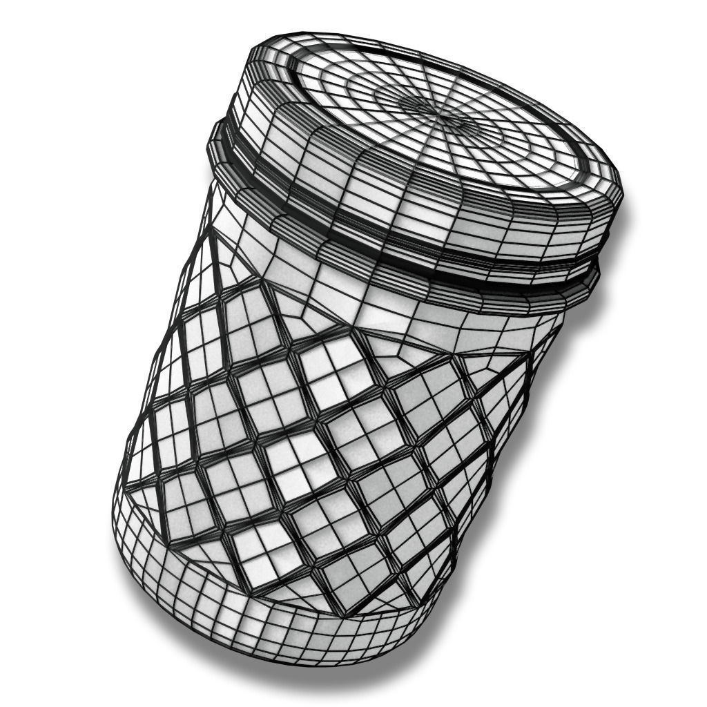 Glass Jar  3D model_1