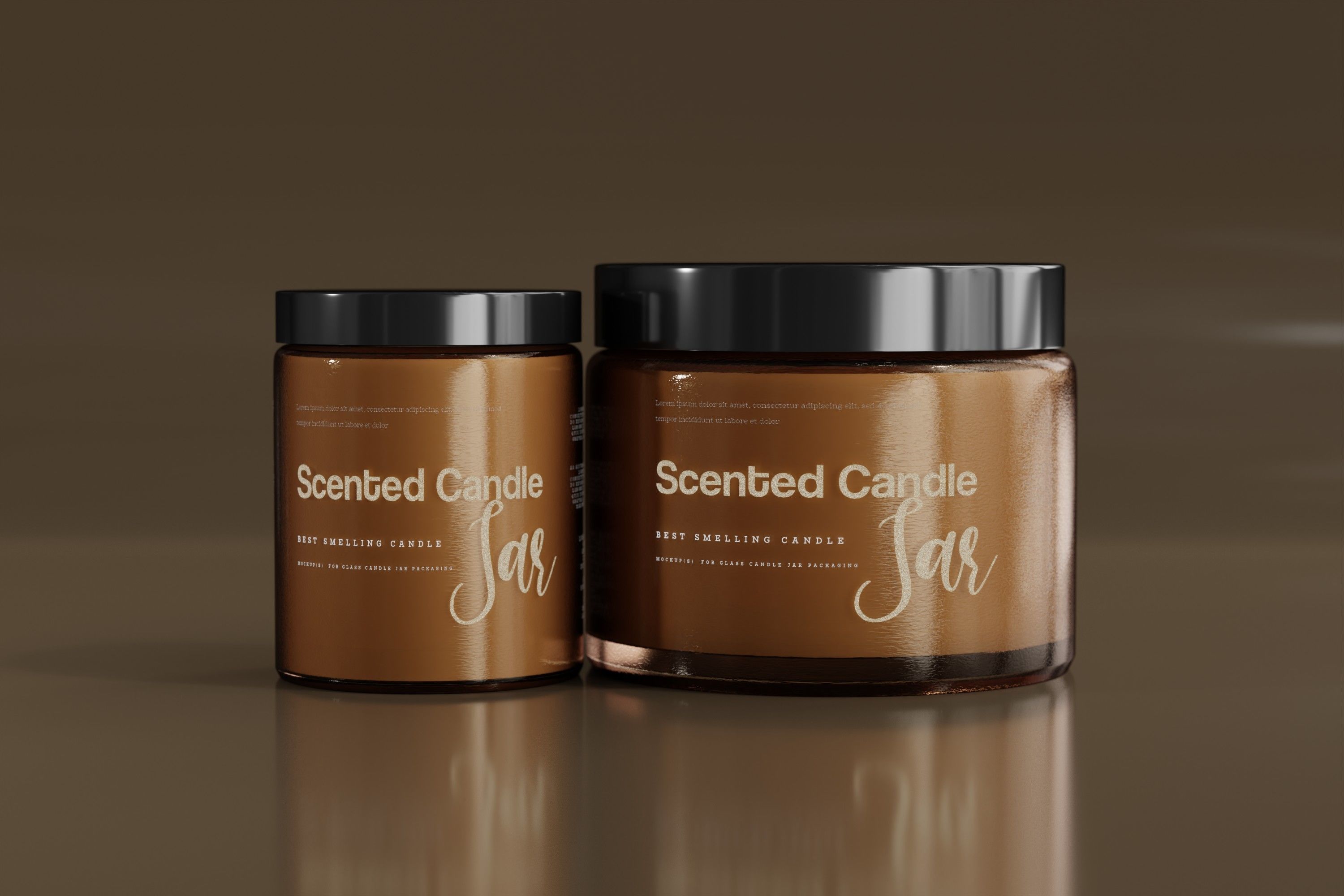 Candle Jars 3D model_3