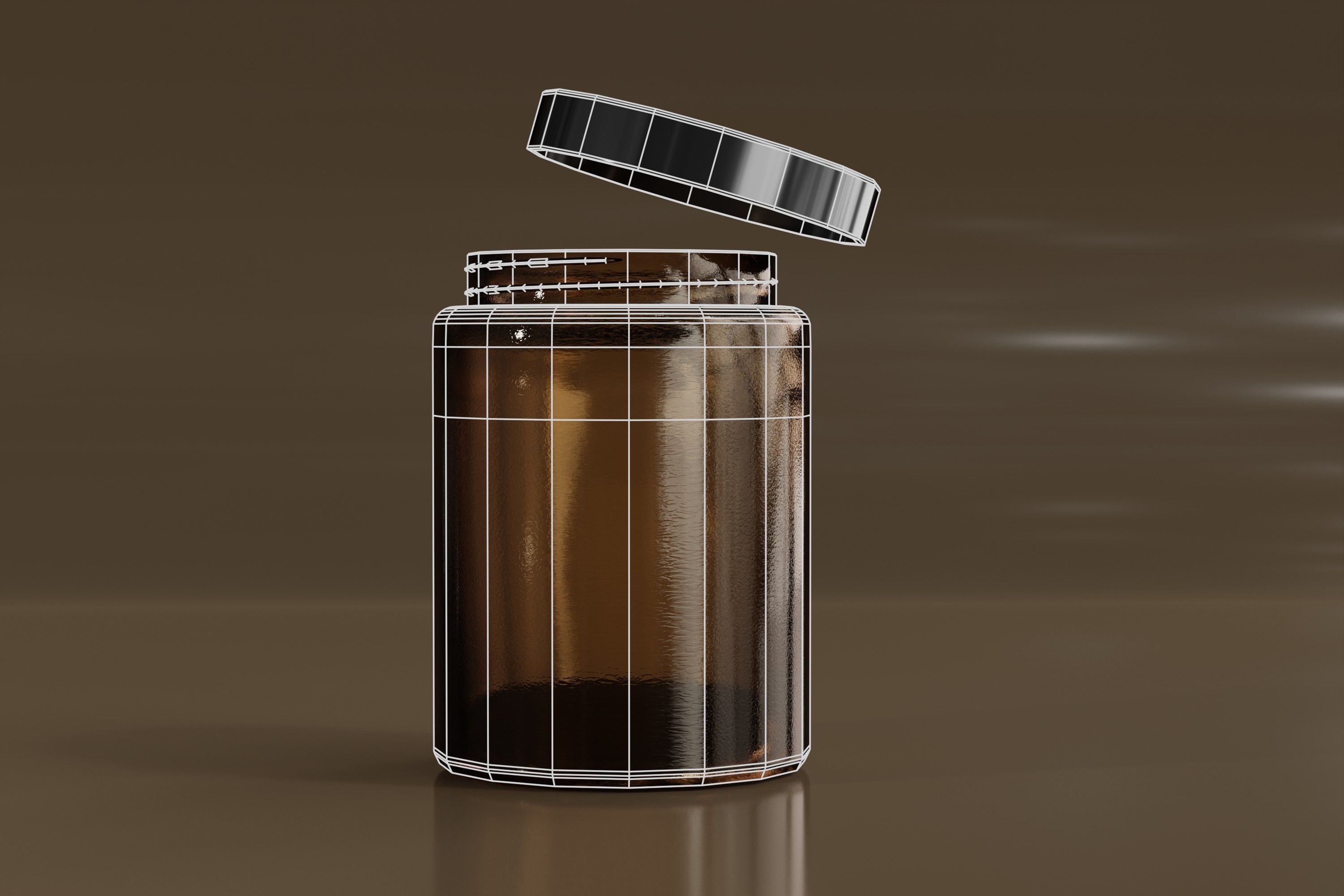 Candle Jars 3D model_8