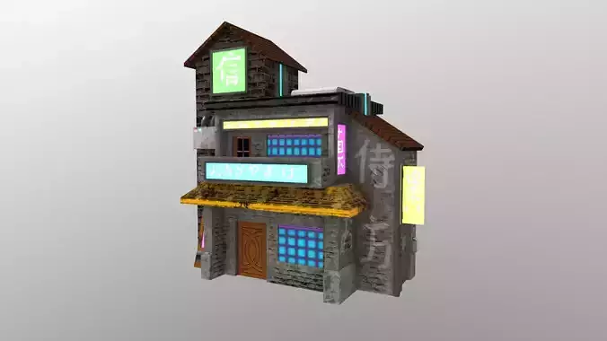 Cyberpunk City - Building 11