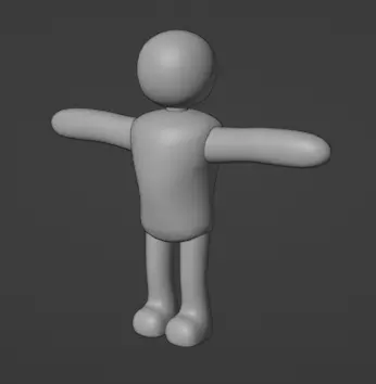 Simple Character Base Model Low-poly 3D model