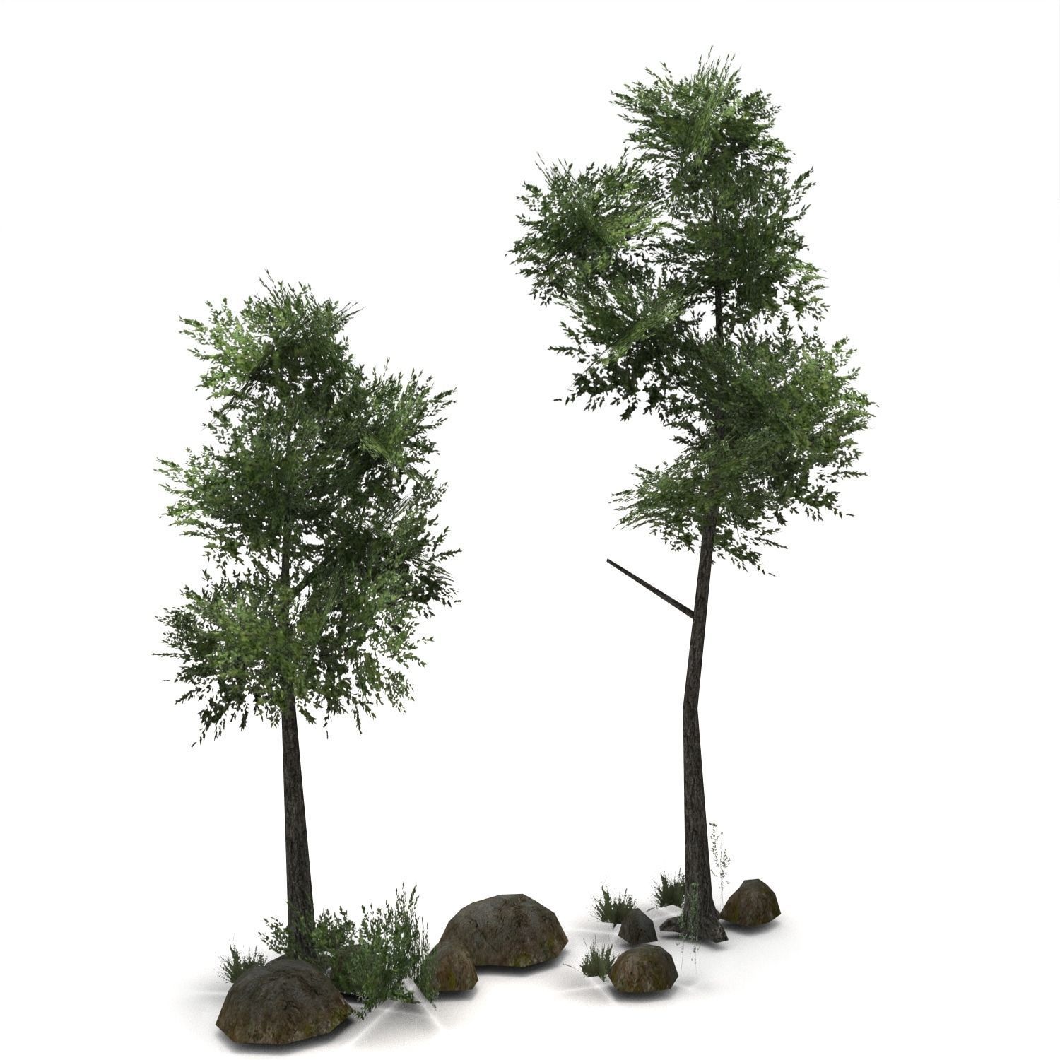 Low Poly Tree Bundle Game Ready Low-poly 3D model_27