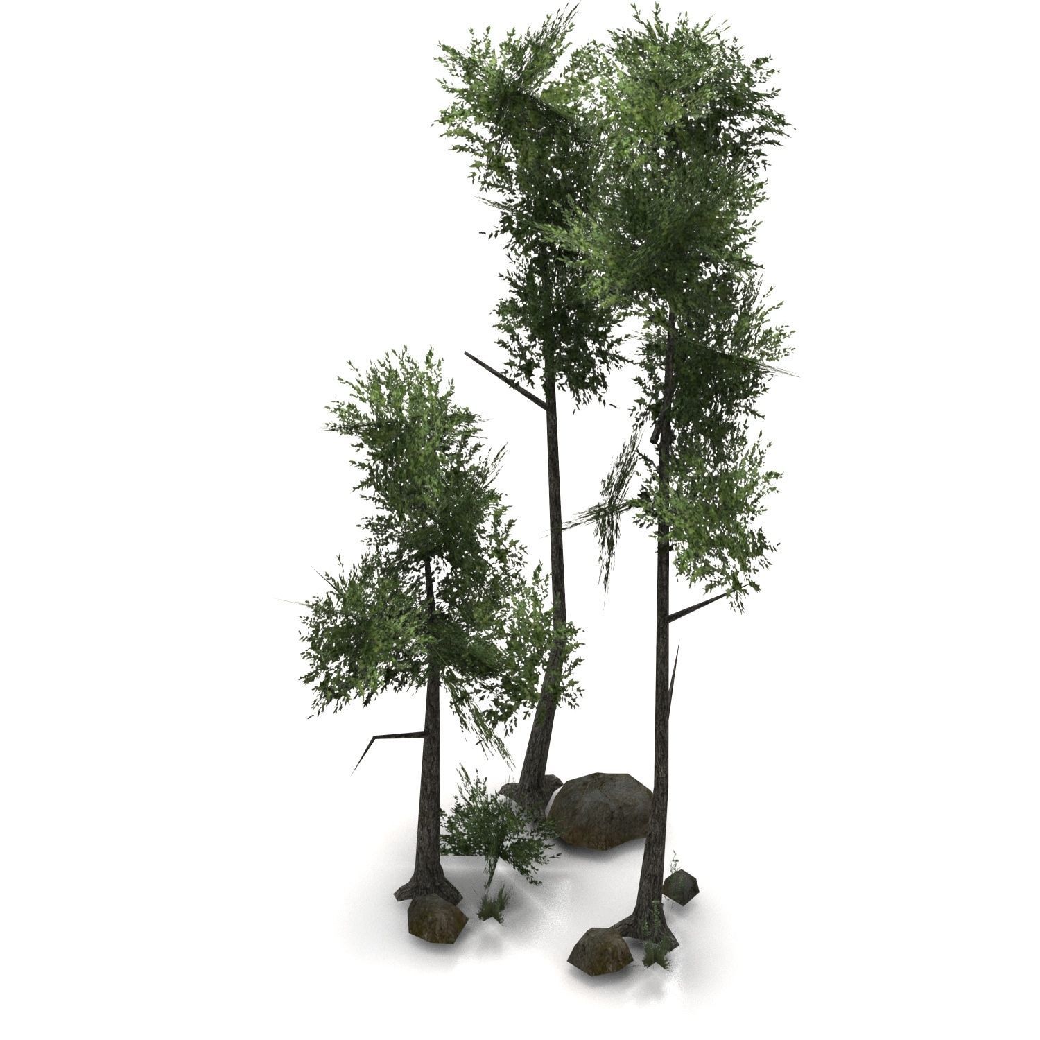 Low Poly Tree Bundle Game Ready Low-poly 3D model_18