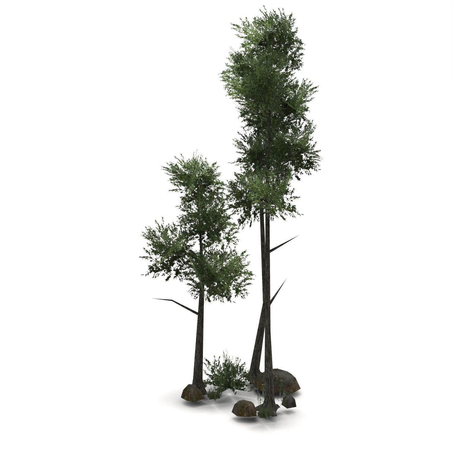 Low Poly Tree Bundle Game Ready Low-poly 3D model_25