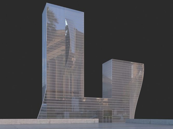 An Administrative Building 3D model