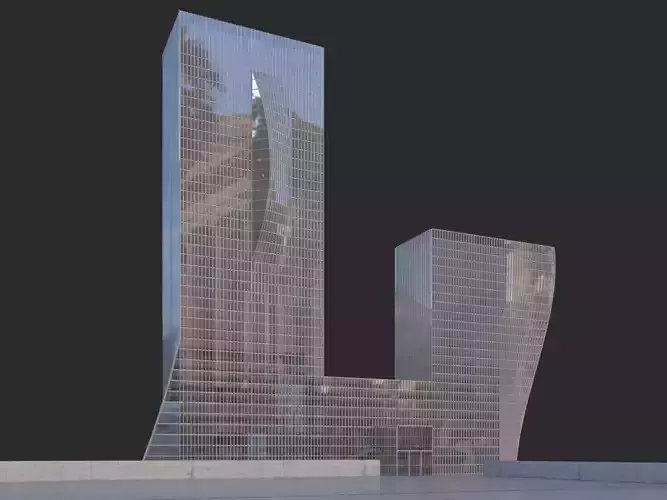 An Administrative Building 3D model
