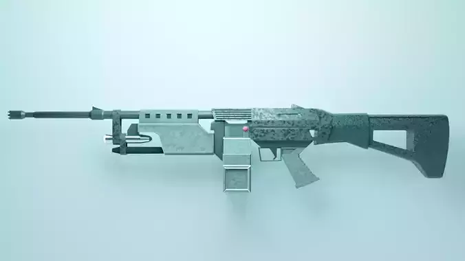 Sci-Fi Machine Gun 3d Model 3D model