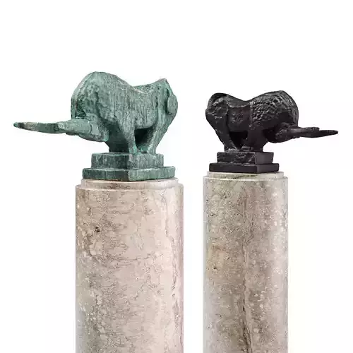 Bull minimalism sculpture