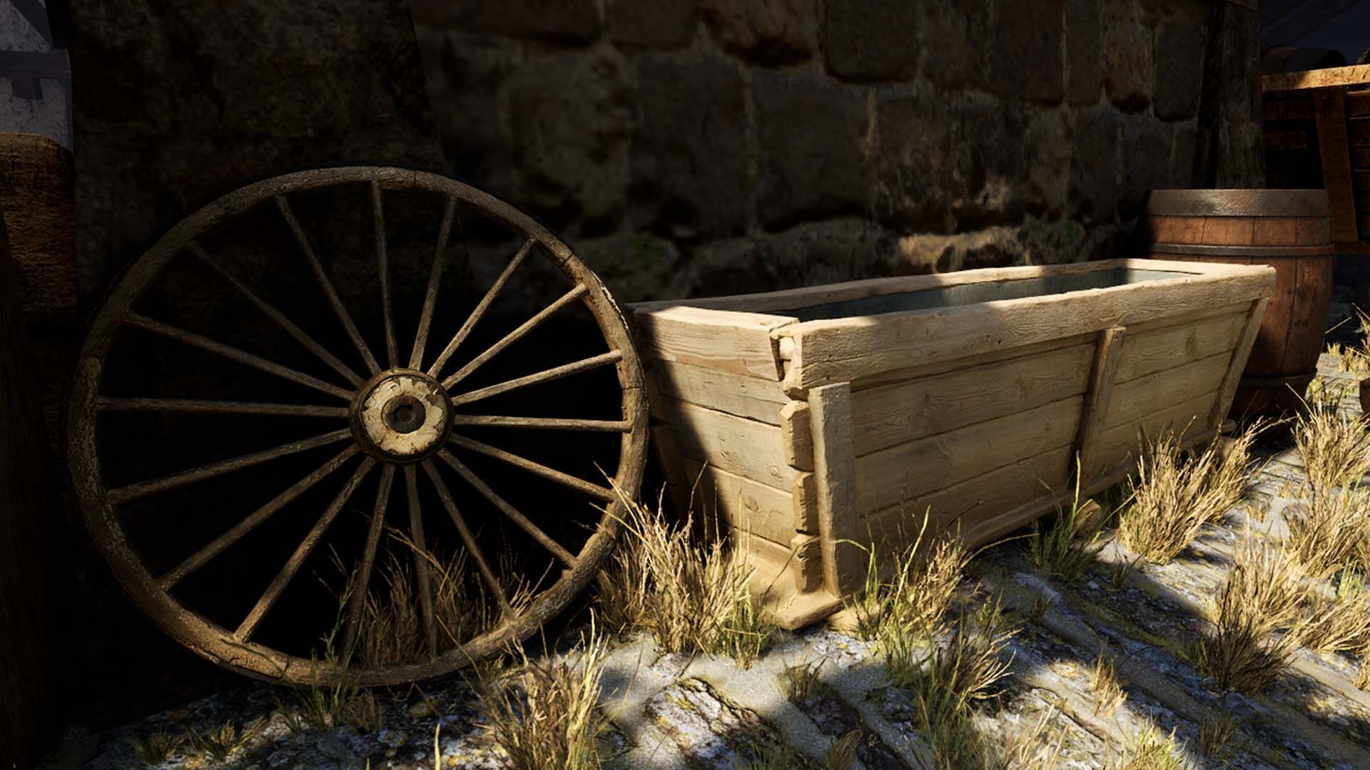 Game ready Medieval Village Low-poly 3D model_11