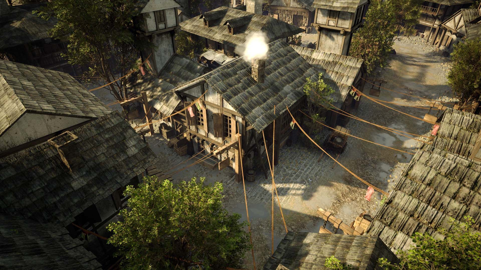 Game ready Medieval Village Low-poly 3D model_0