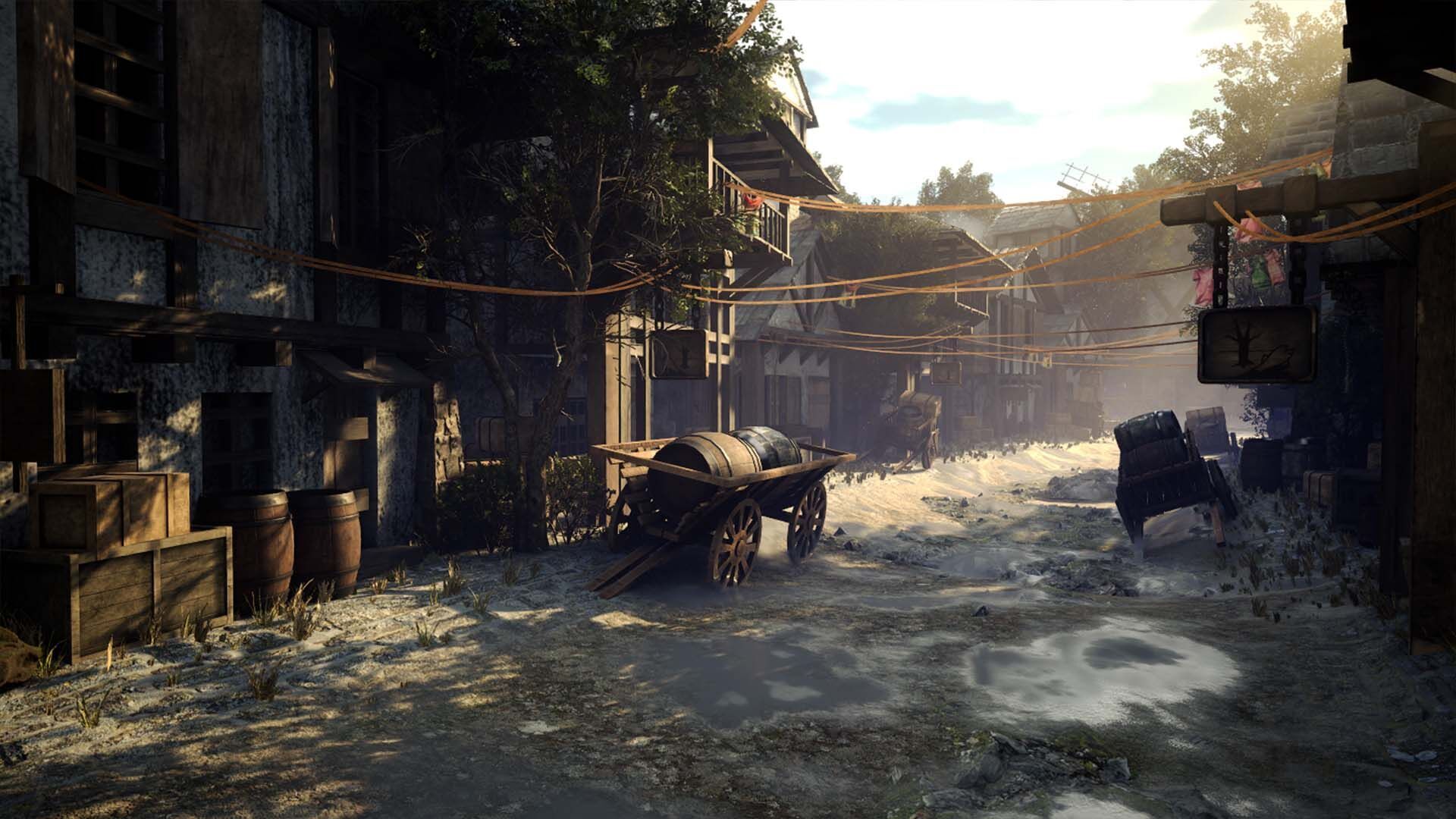 Game ready Medieval Village Low-poly 3D model_13