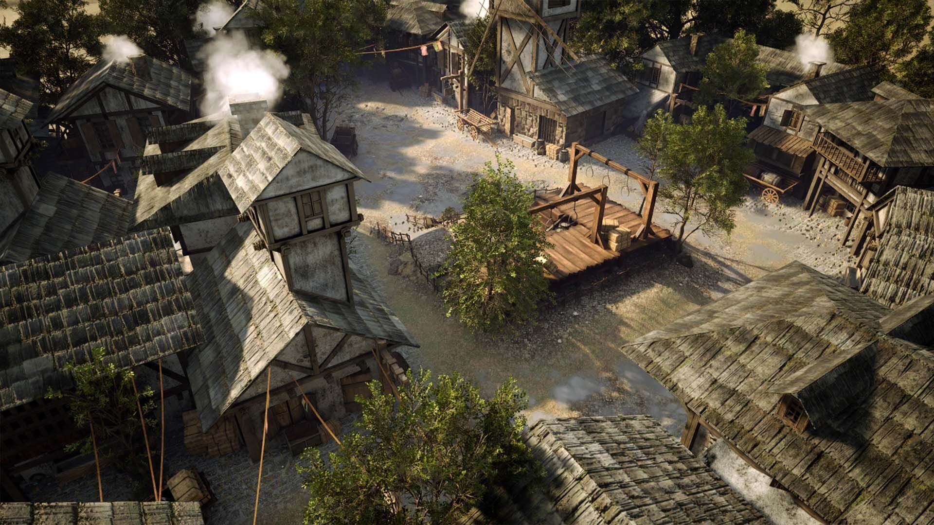 Game ready Medieval Village Low-poly 3D model_5