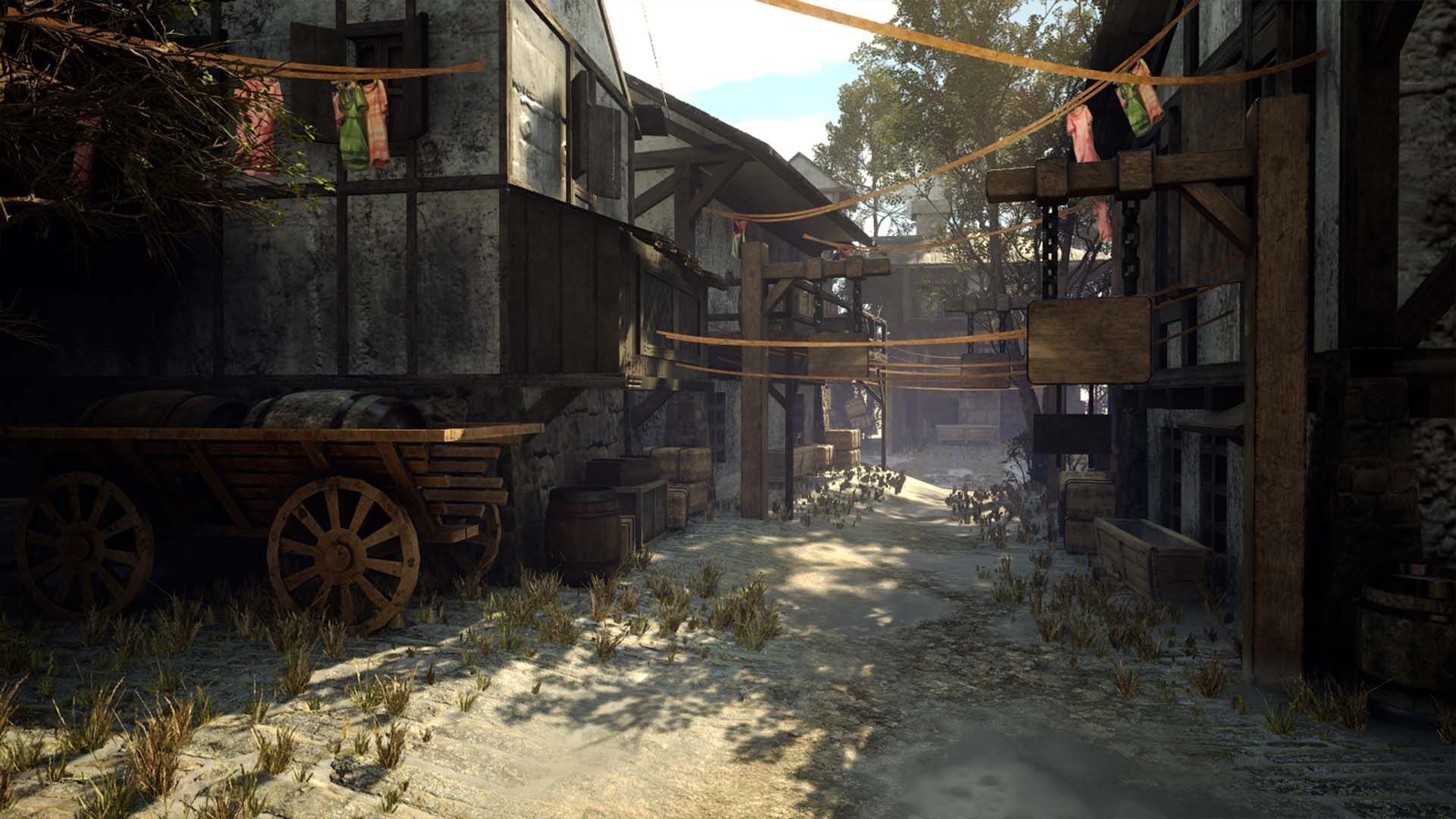 Game ready Medieval Village Low-poly 3D model_7