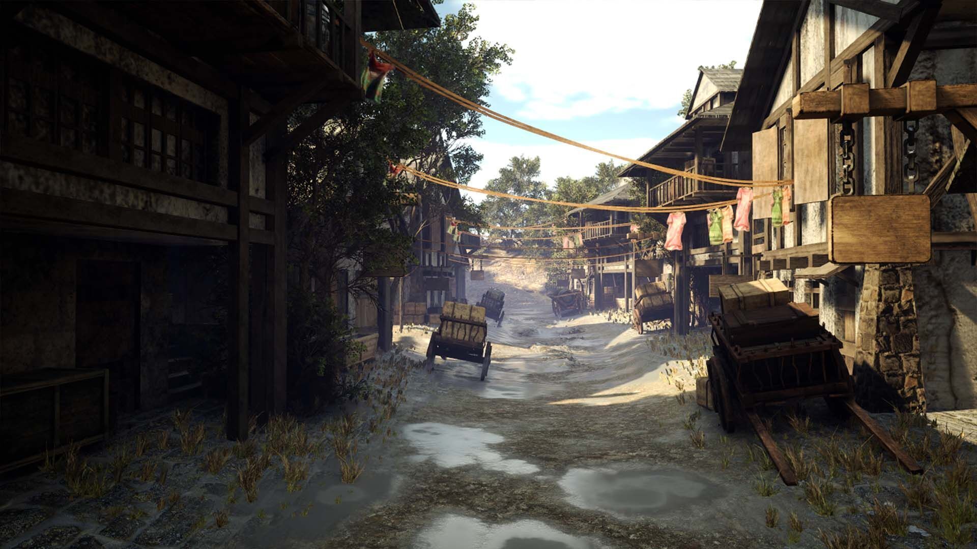 Game ready Medieval Village Low-poly 3D model_15