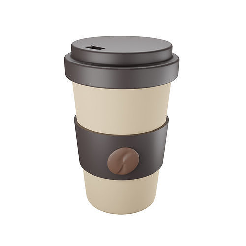 A CUP OF COFFE Low-poly 3D model