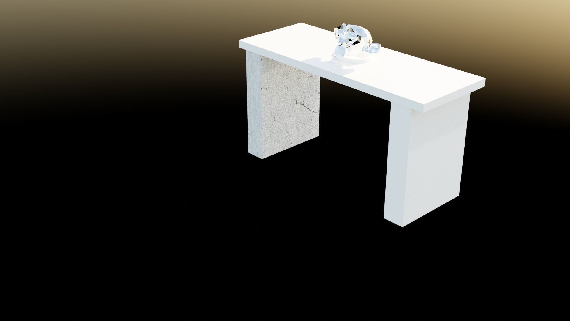 simple table 3D print model_4