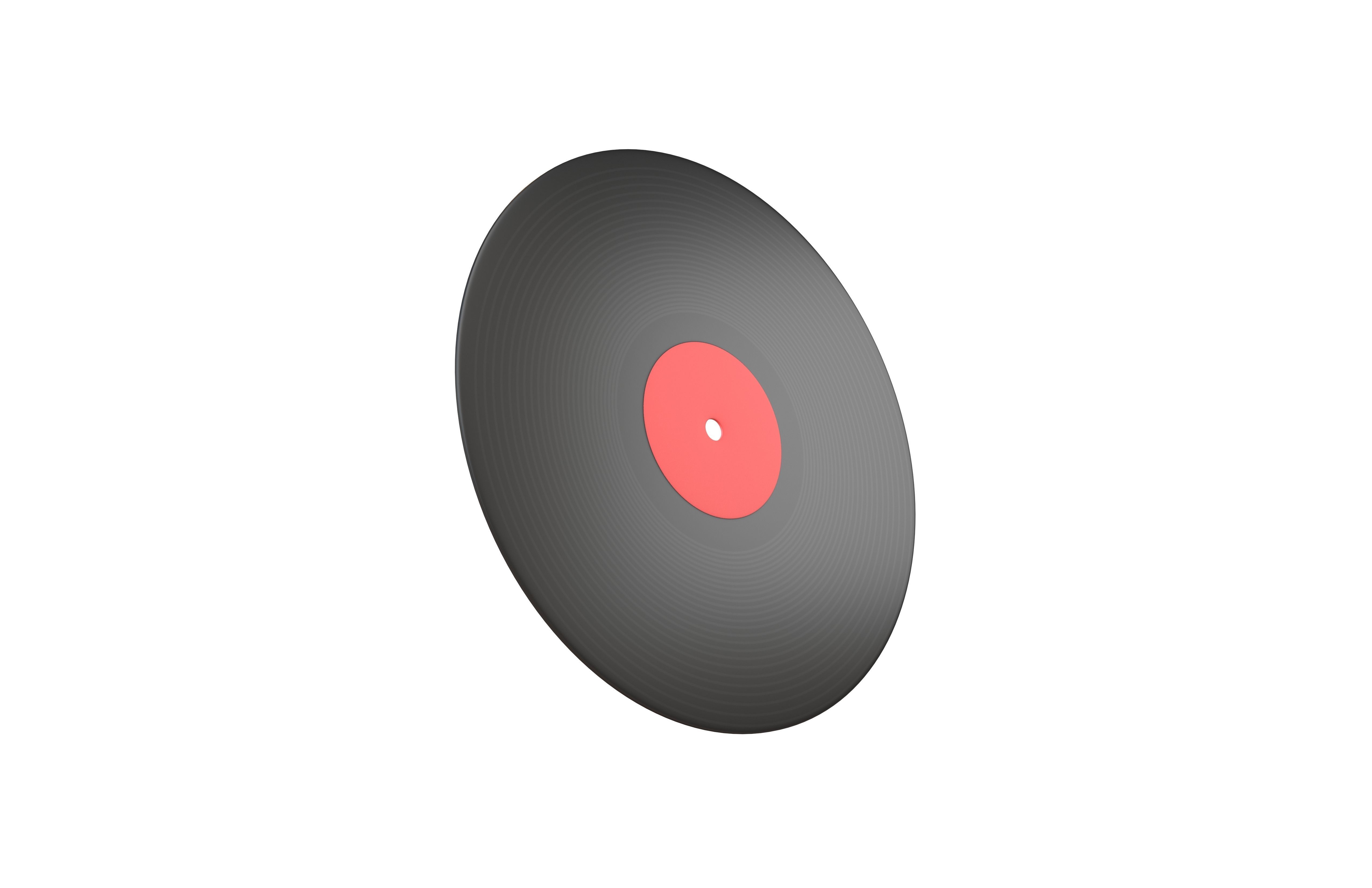 Vinyl Record v1 002 Low-poly 3D model_3