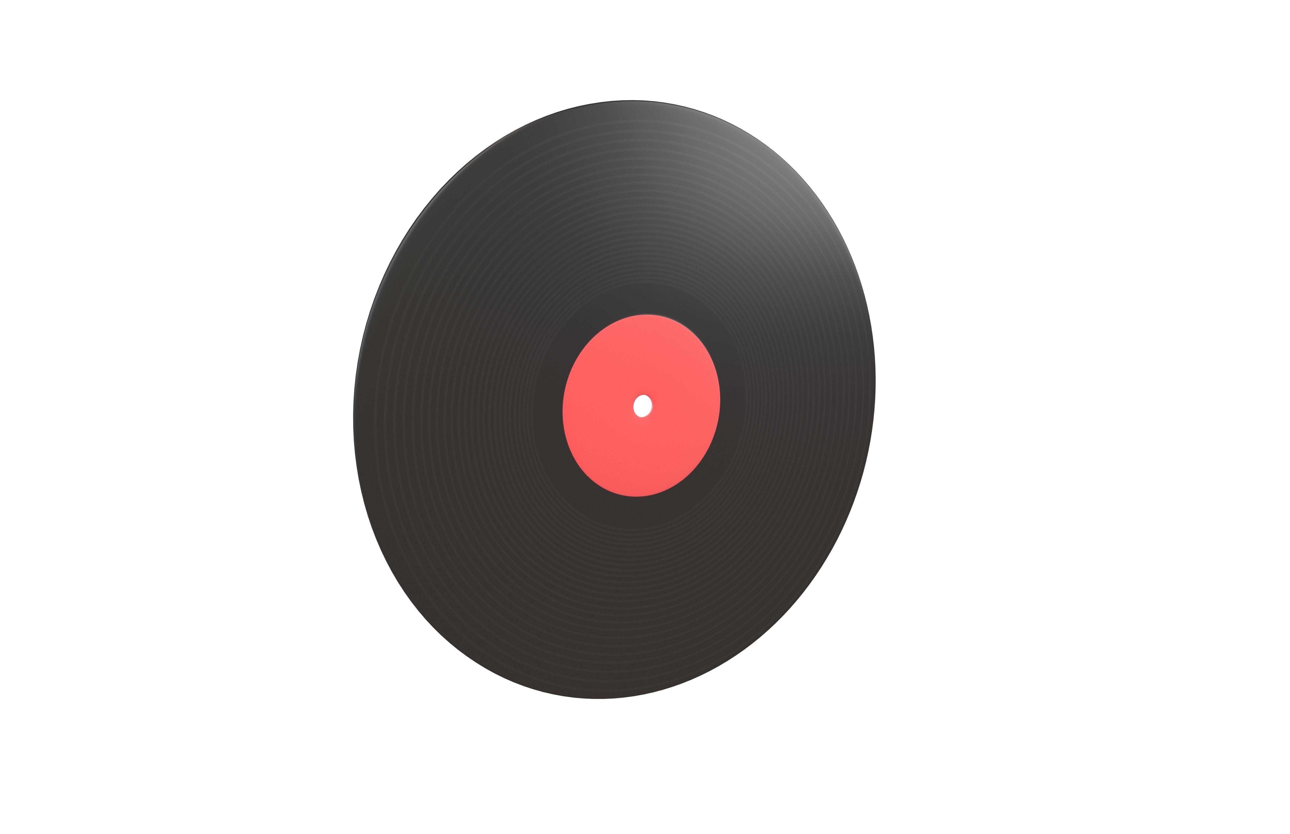 Vinyl Record v1 002 Low-poly 3D model_1