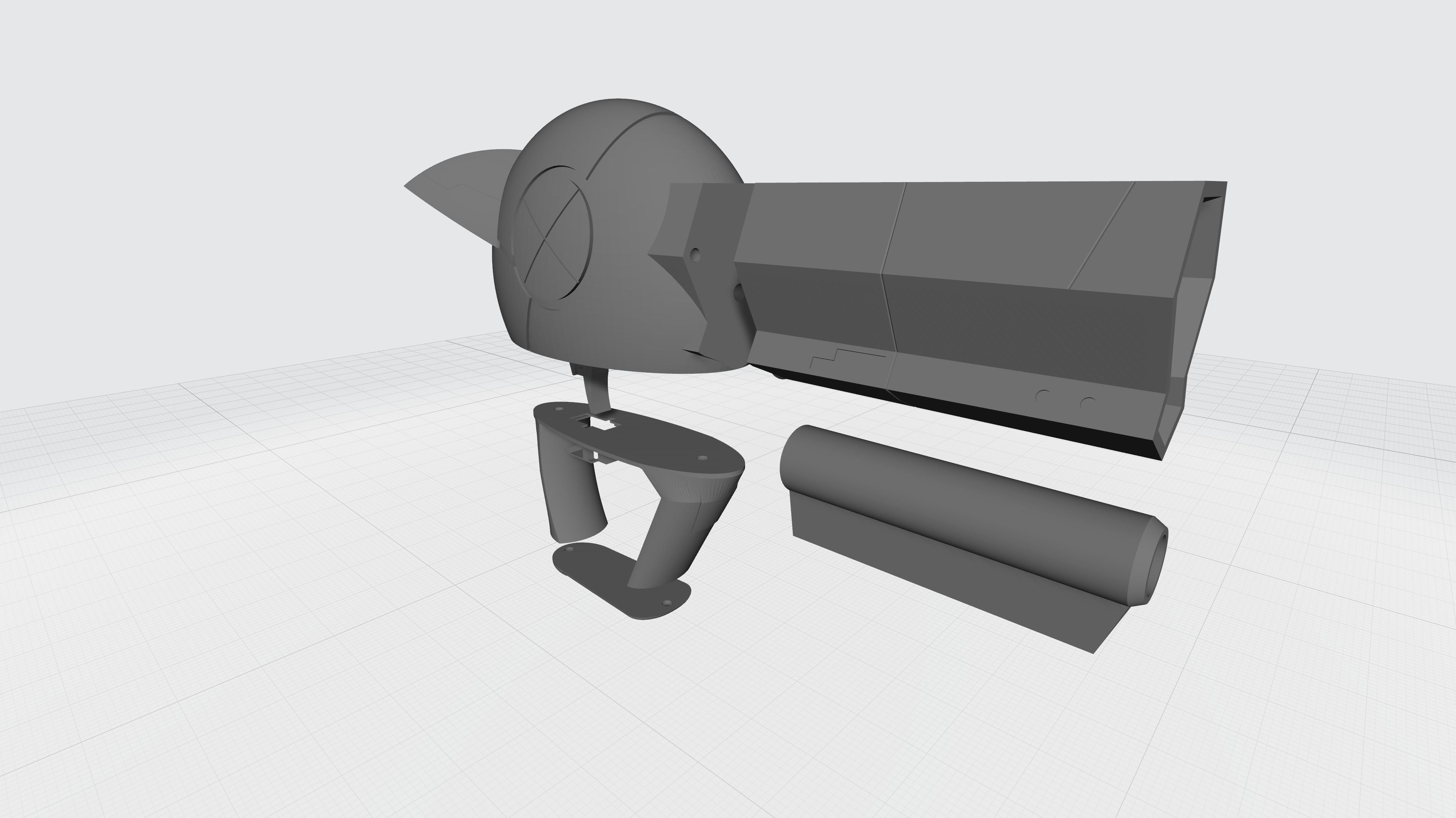 Rebecca gun - Eden Zero 3D print model_2