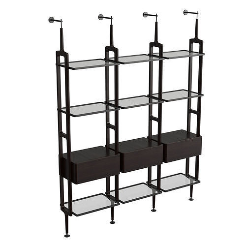 Aria Modular Bookcase 3D model