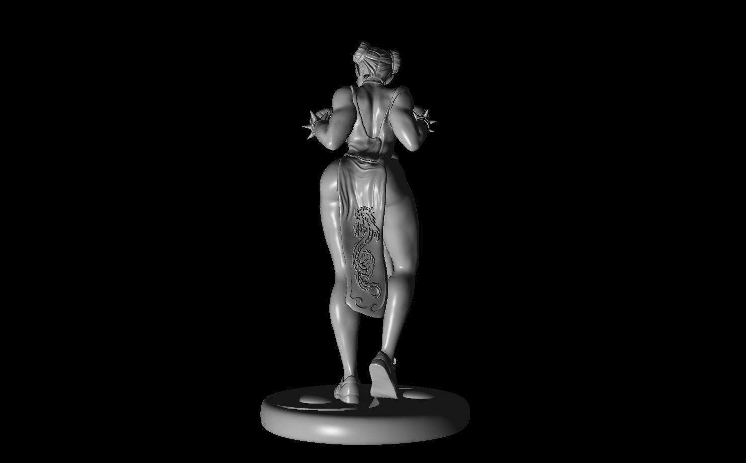High quality erotic figure Chun Li street fighter 3D print model_10