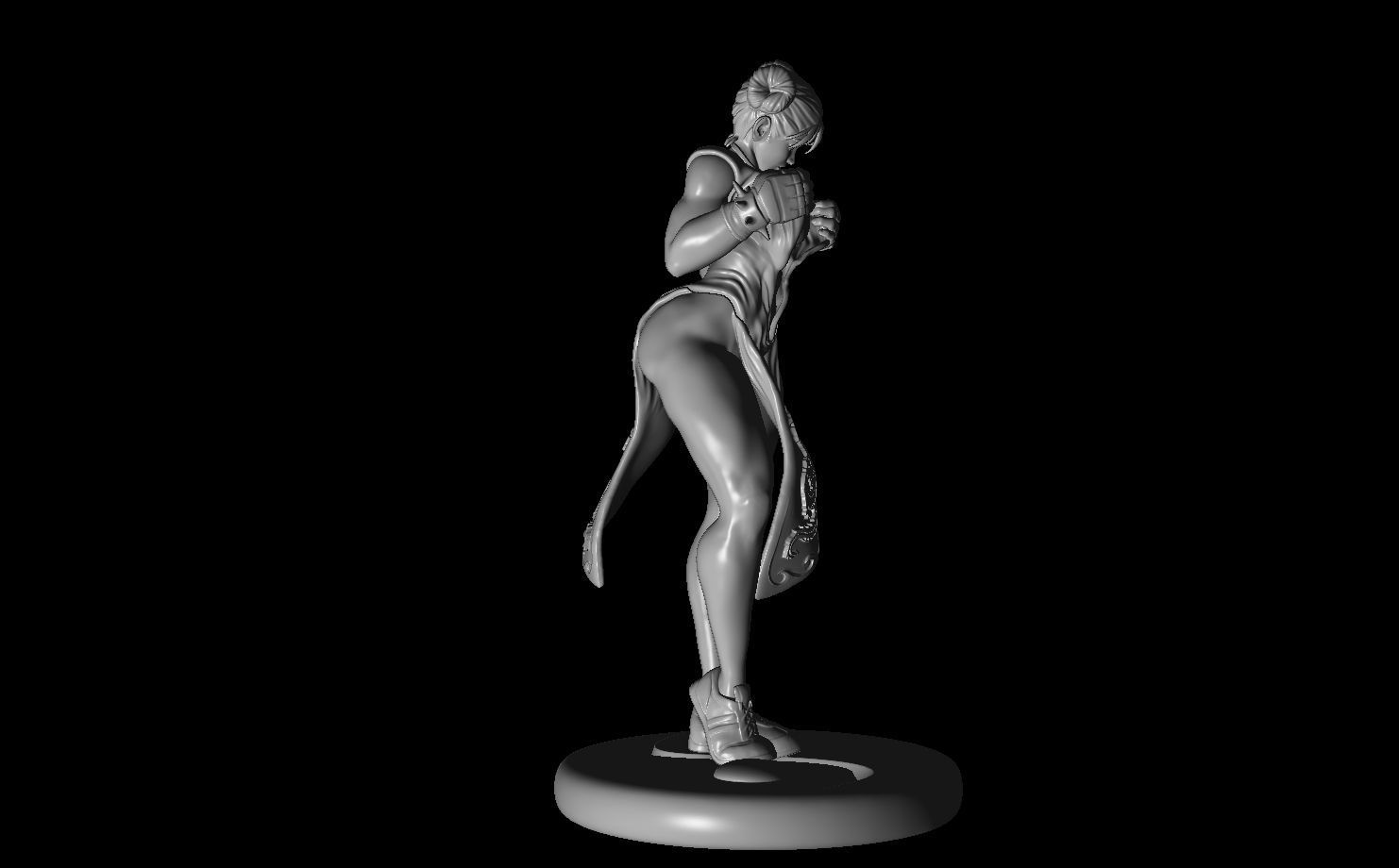 High quality erotic figure Chun Li street fighter 3D print model_13